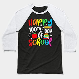 100th Day Of School Teacher Kids Boys Girls 100 Days Baseball T-Shirt